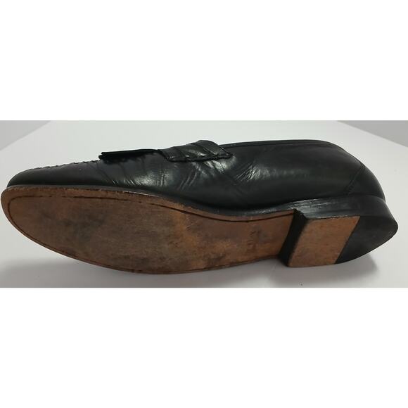 J Murphy By Johnson & Murphy Stanza II /Leather Tassel Loafers/Black/Size 11 1/2 - Picture 9 of 10